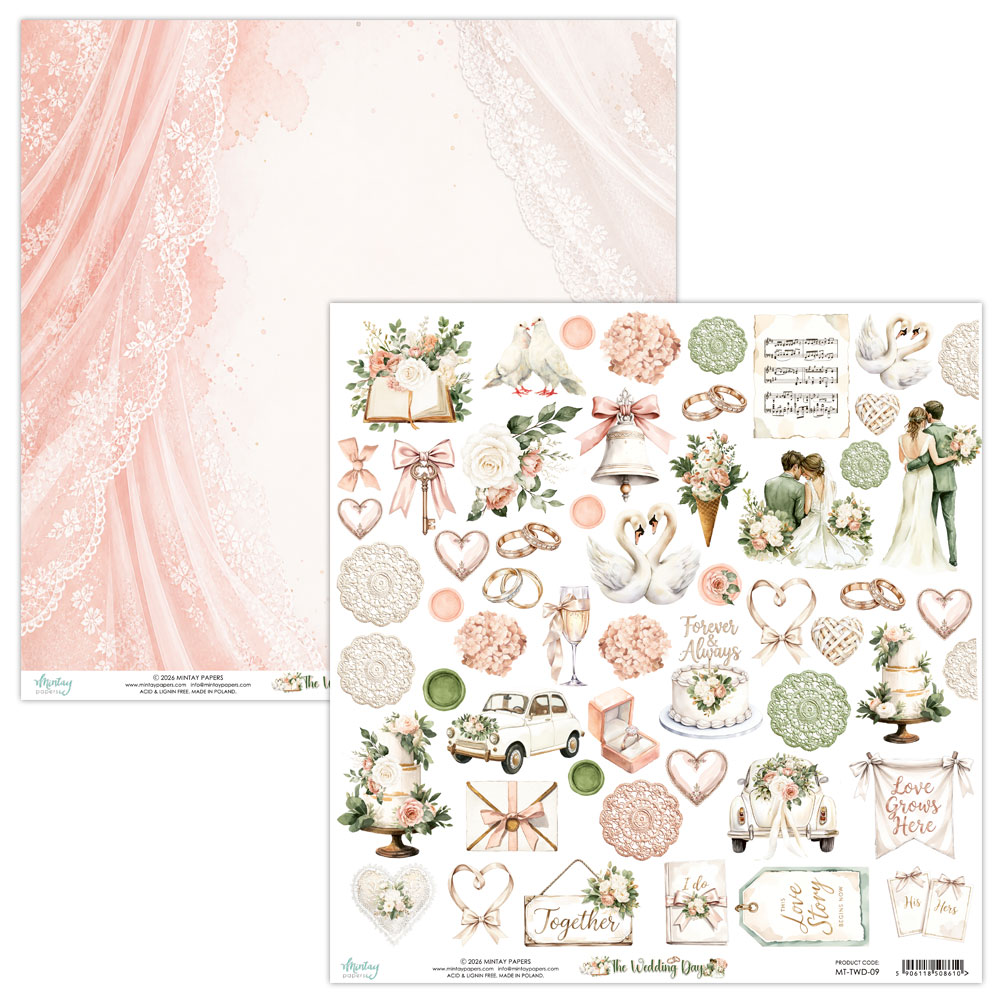 Mintay Papers - Collection The wedding day - 20,3x20,3cm