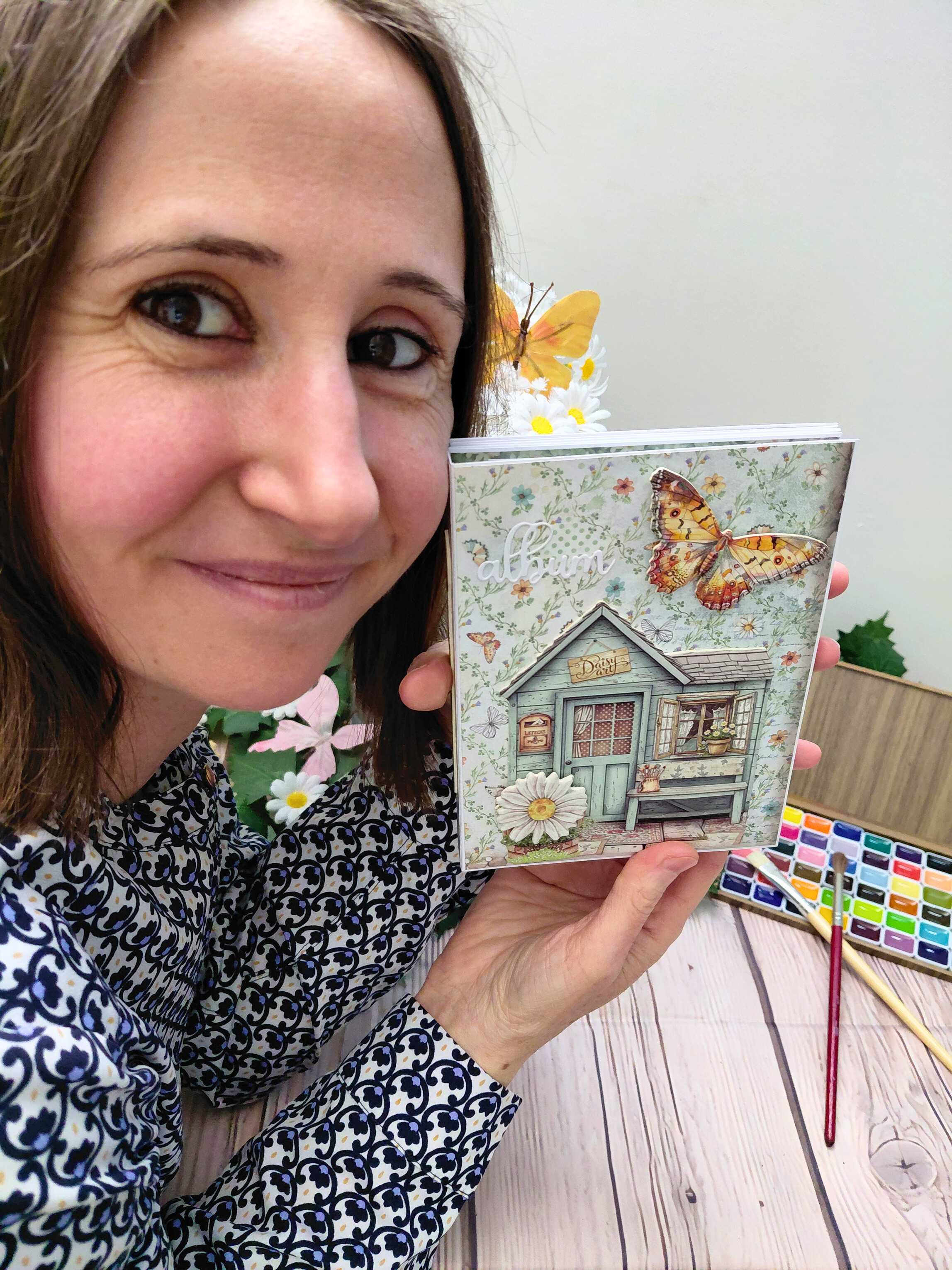 Atelier Scrapbooking - Samedi 31 Mai 2026 - Création d'un mini album accordéon printanier