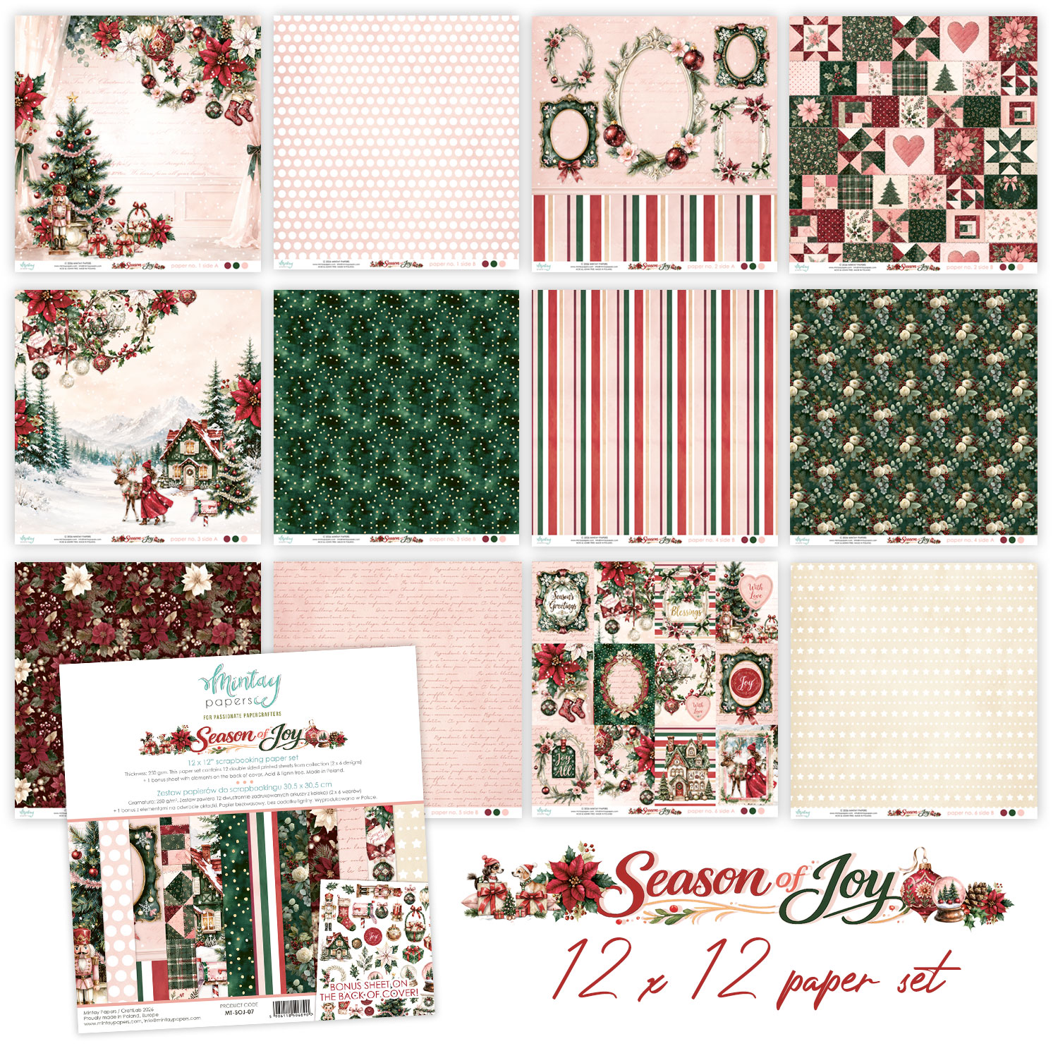 Mintay Papers - Collection Season of joy - 30,5x30,5cm
