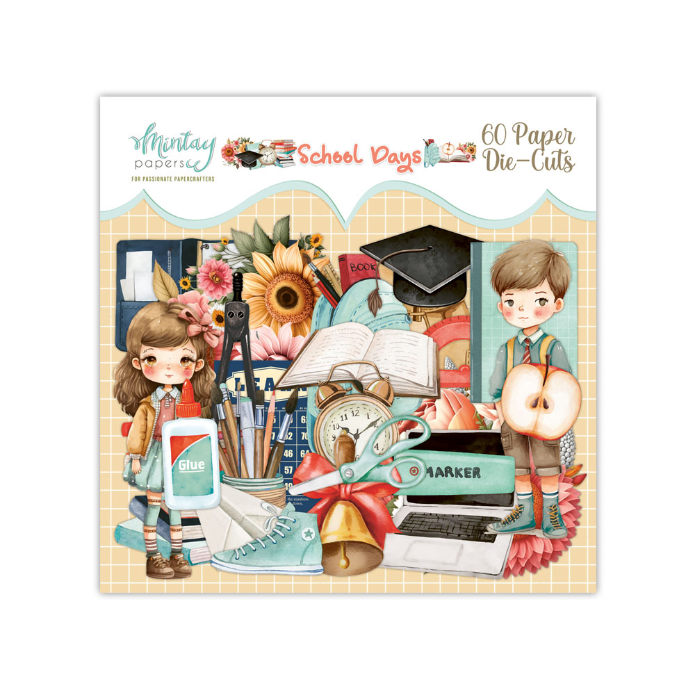 Mintay Papers - Collection School days - 60 die-cuts en papier