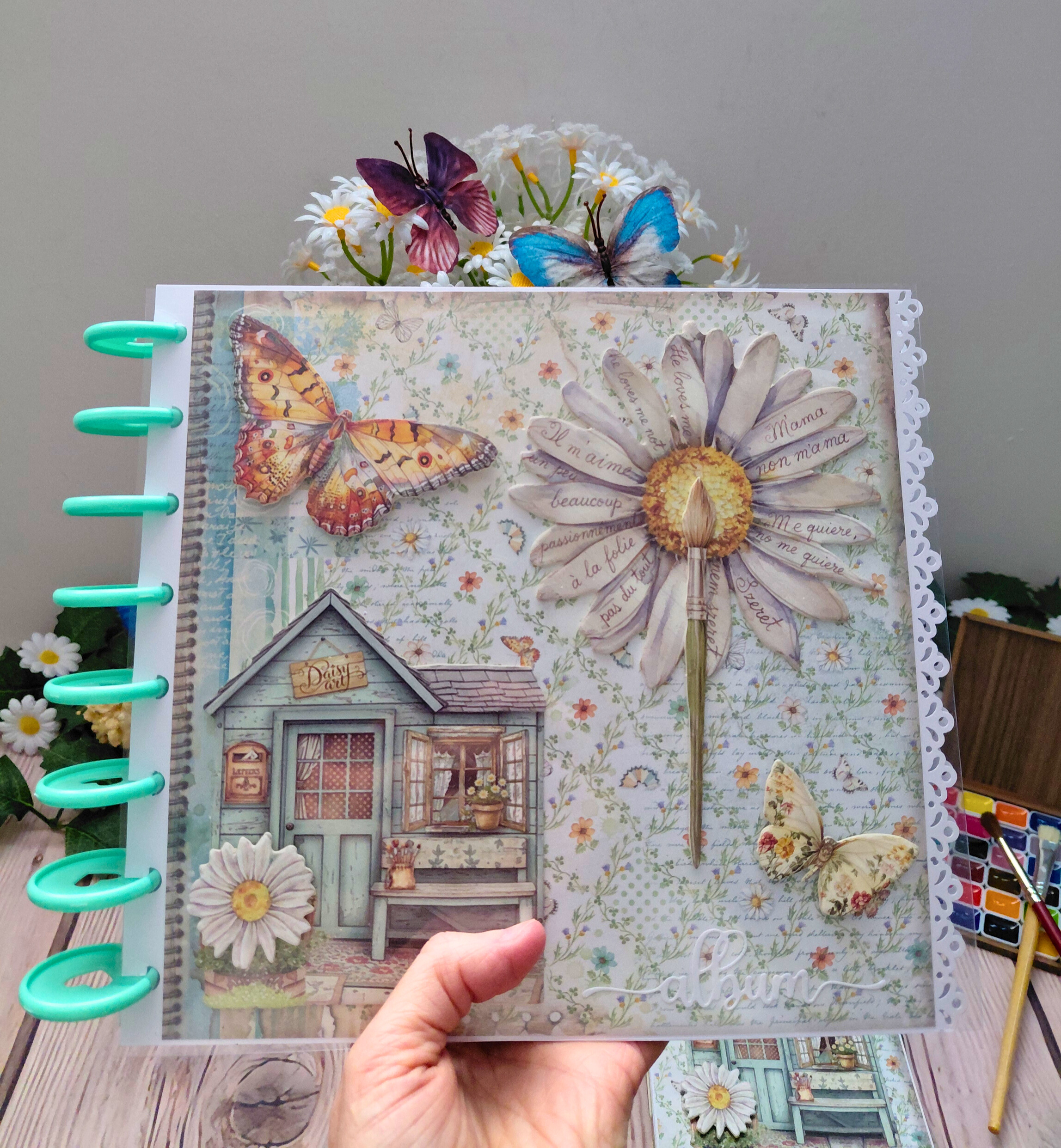 Mini Album Photos "Daisy Art" - 16 photos minimum