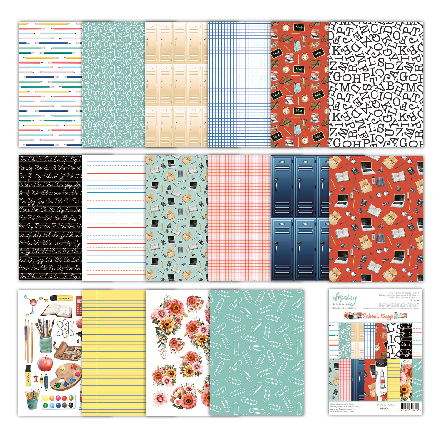 Mintay Papers - Collection School days - 15,2x20,3cm