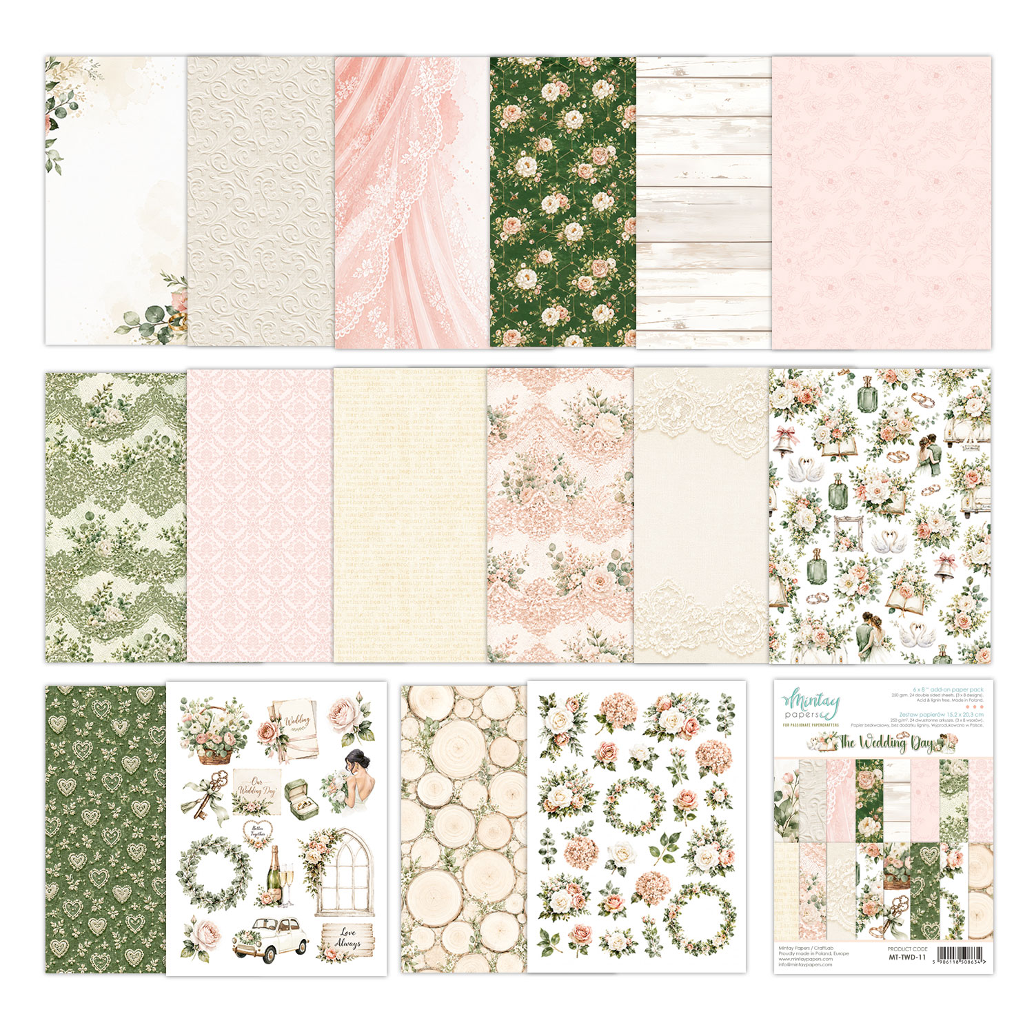 Mintay Papers - Collection The wedding day - 15,2x20,3cm