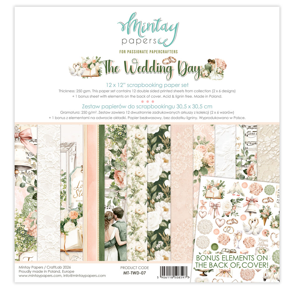 Mintay Papers - Collection The Wedding day - 30,5x30,5cm