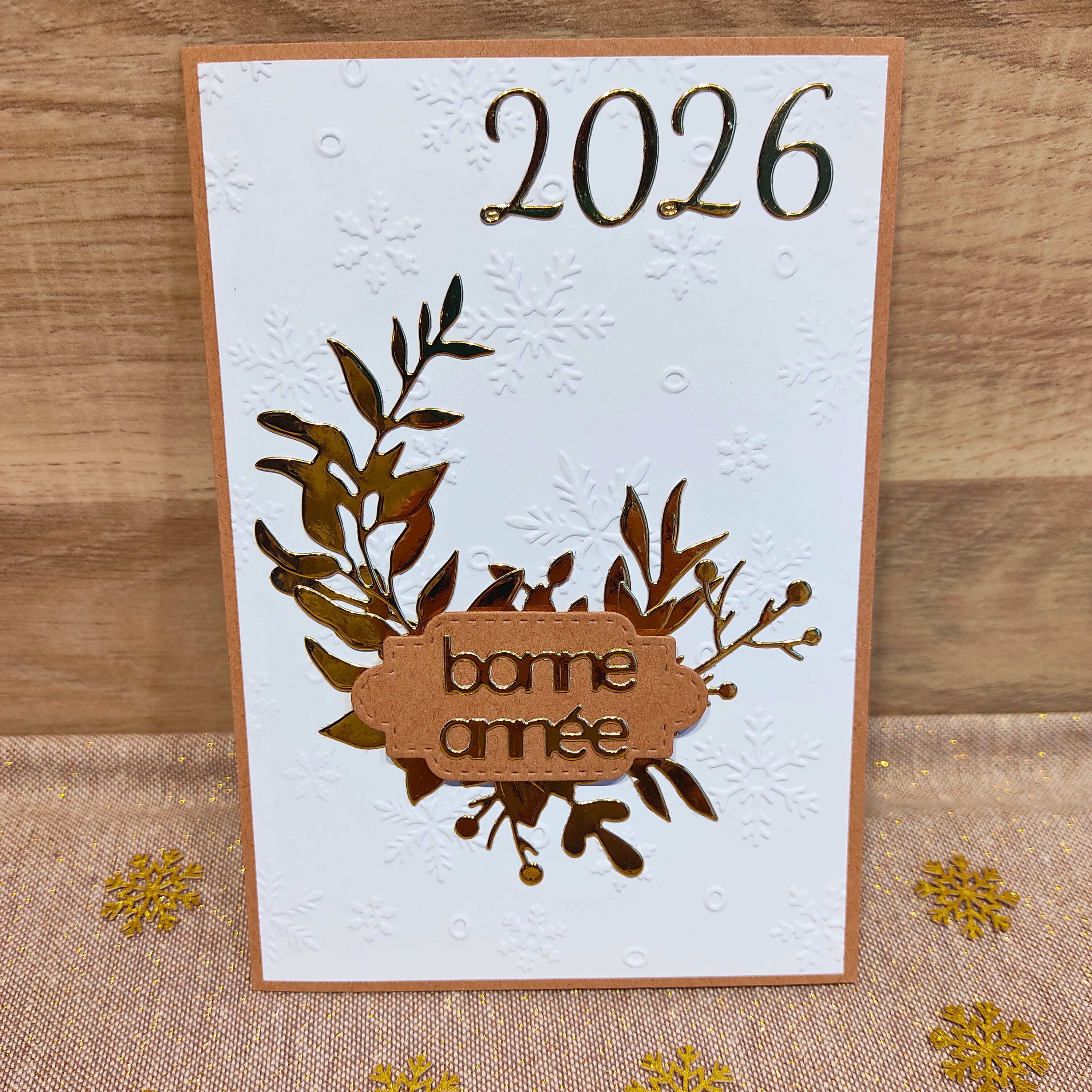 Carte de vœux élégante et chic 2026 - Avec enveloppe