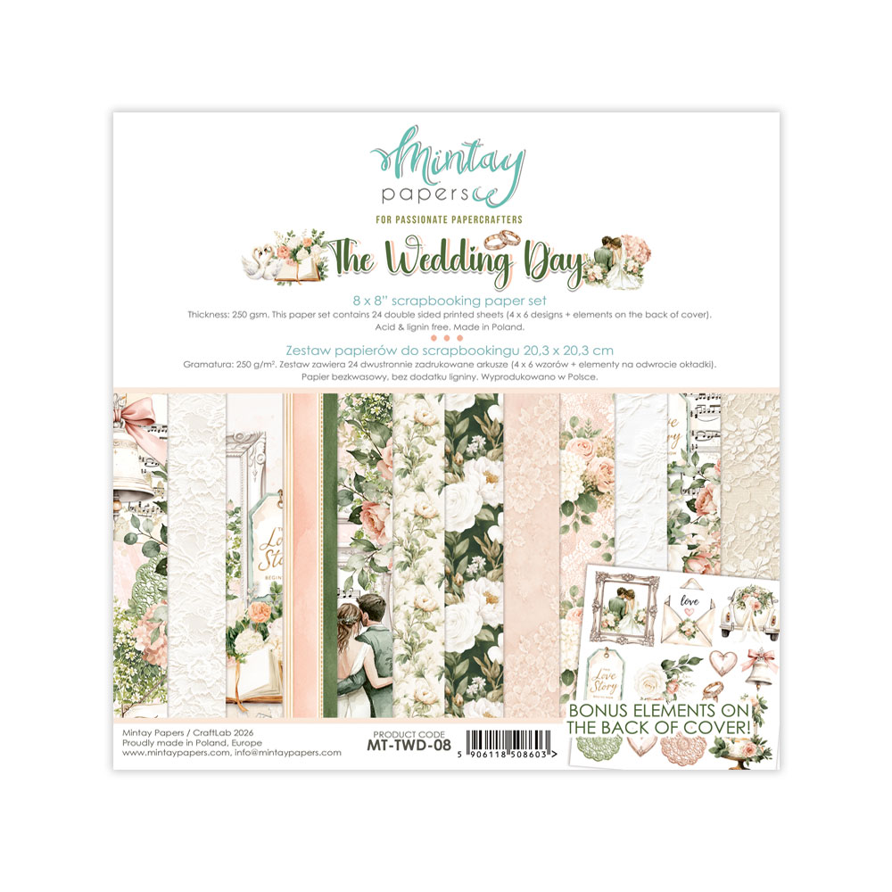 Mintay Papers - Collection The wedding day - 20,3x20,3cm