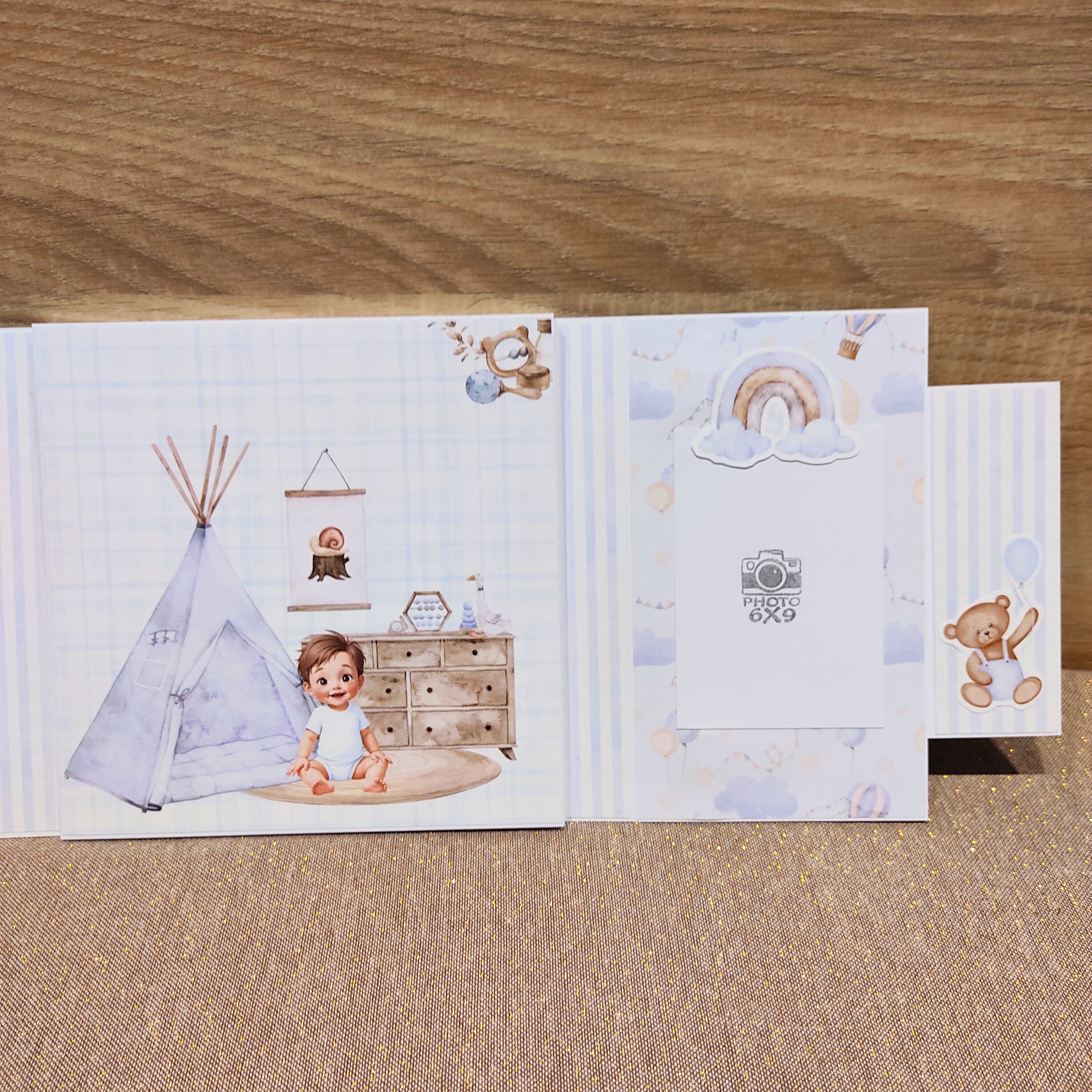 Mini Album Photos Naissance Bébé Garçon - 16 photos minimum