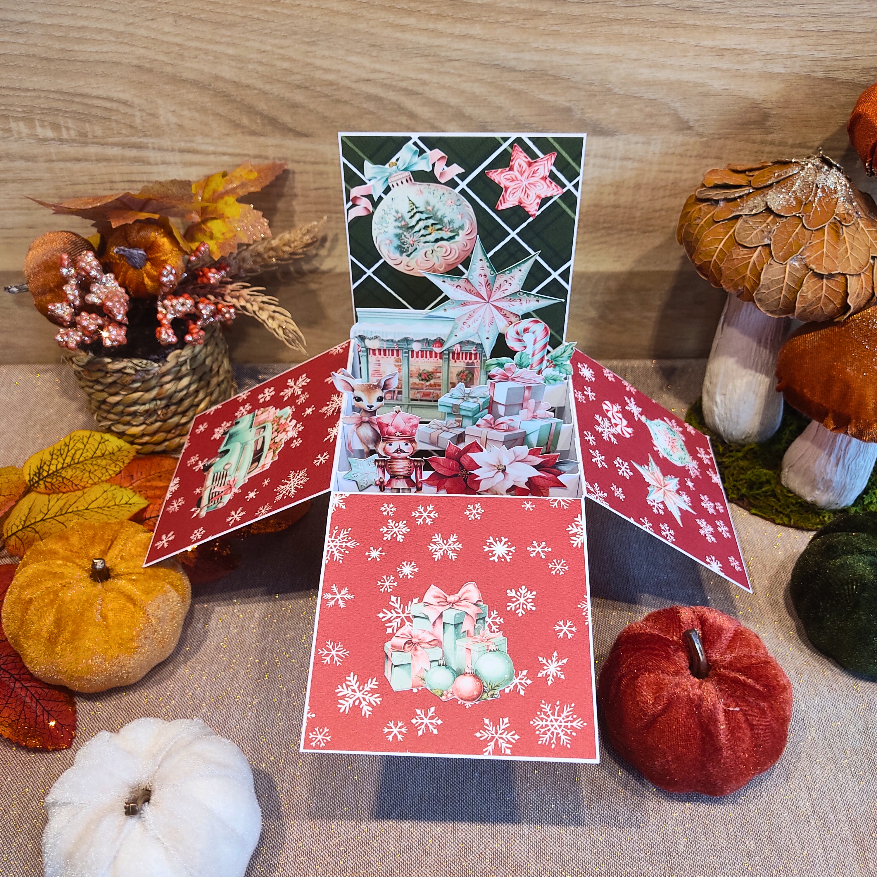 Carte de Voeux Pop-Up "Un Noël enchanté"