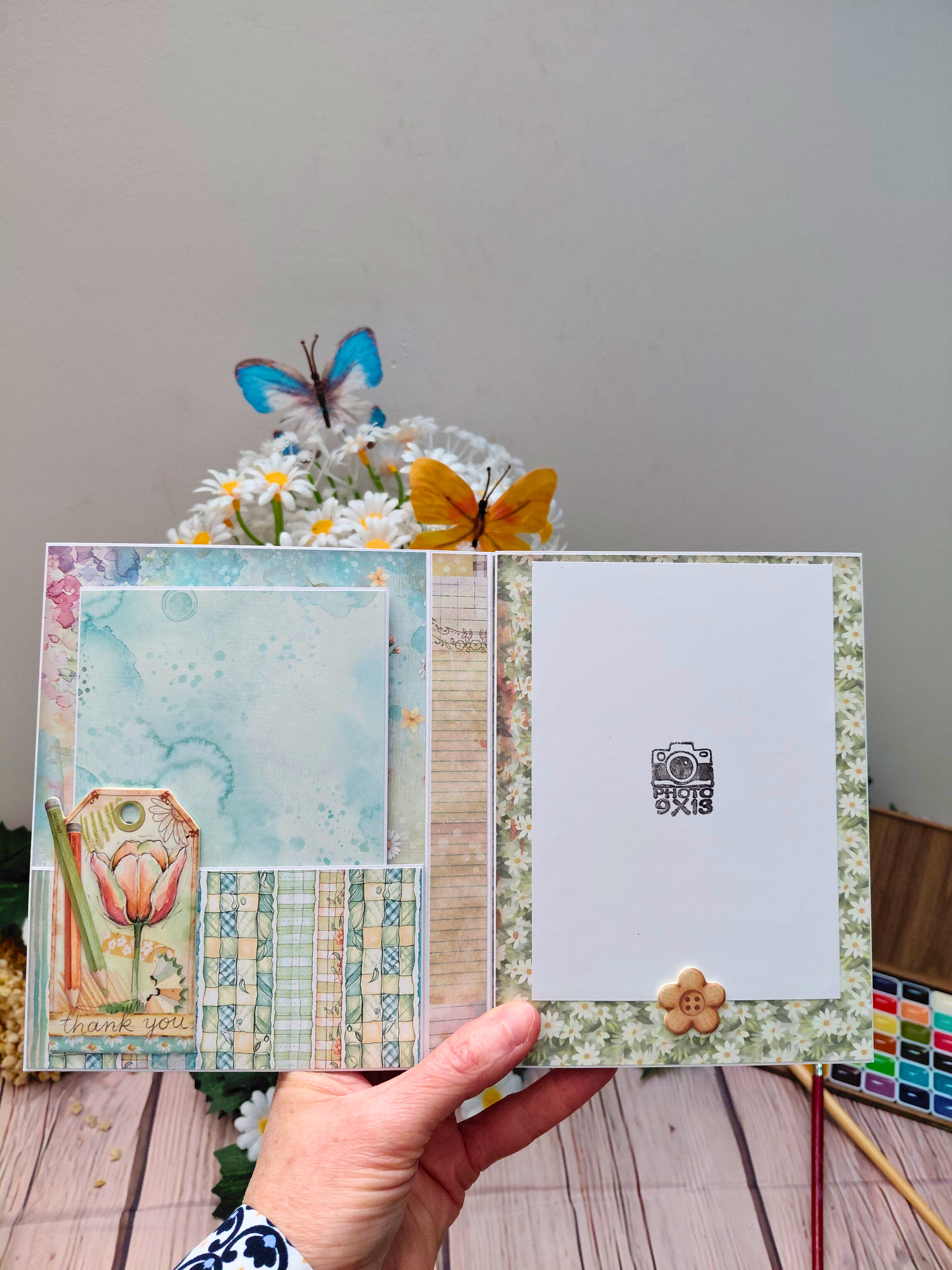 Atelier Scrapbooking - Samedi 31 Mai 2026 - Création d'un mini album accordéon printanier