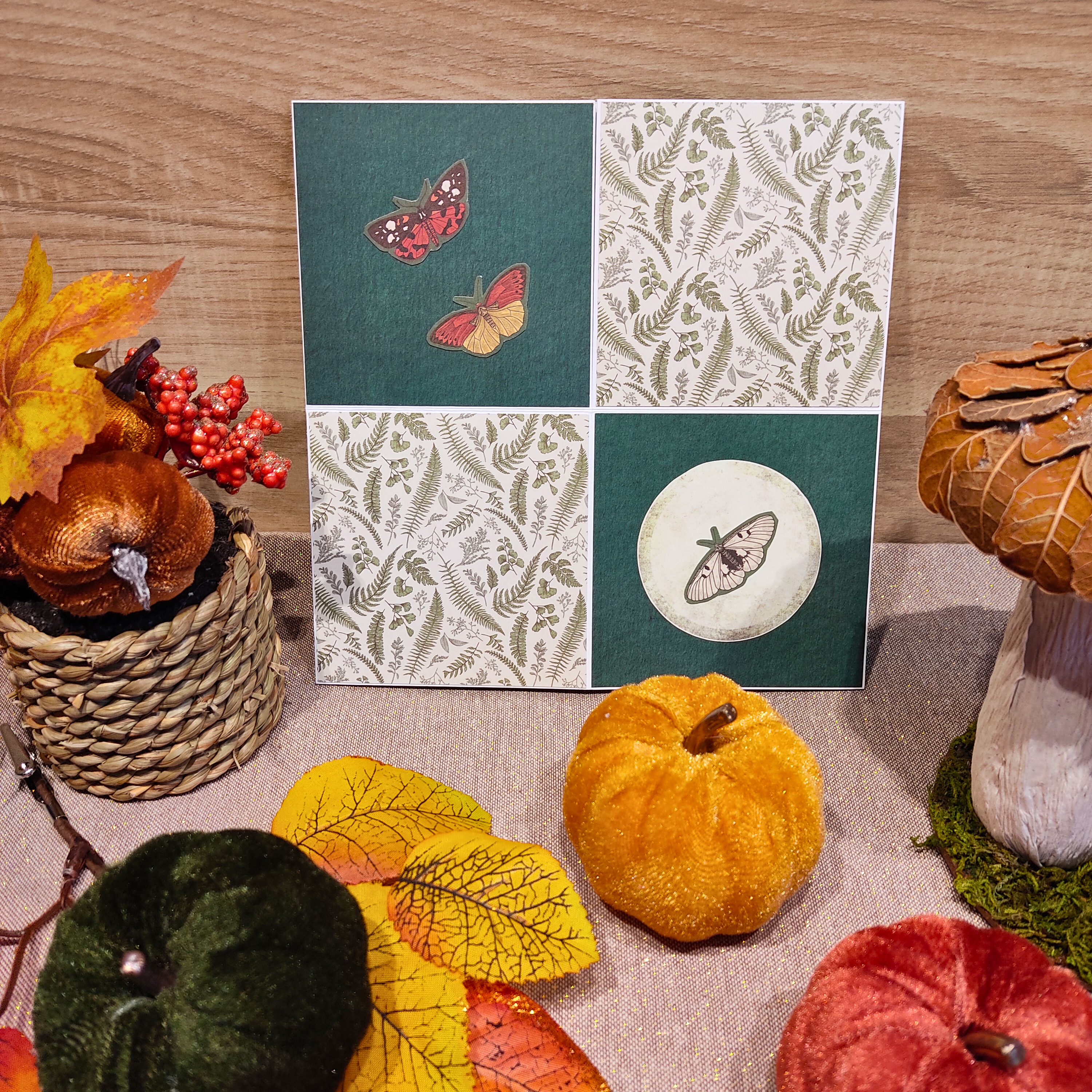 Carte de Voeux pop-up "Balade au jardin botanique"