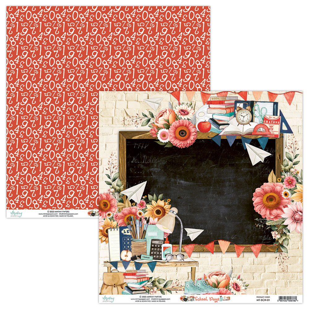 Mintay Papers - Collection School days - 30,5x30,5cm
