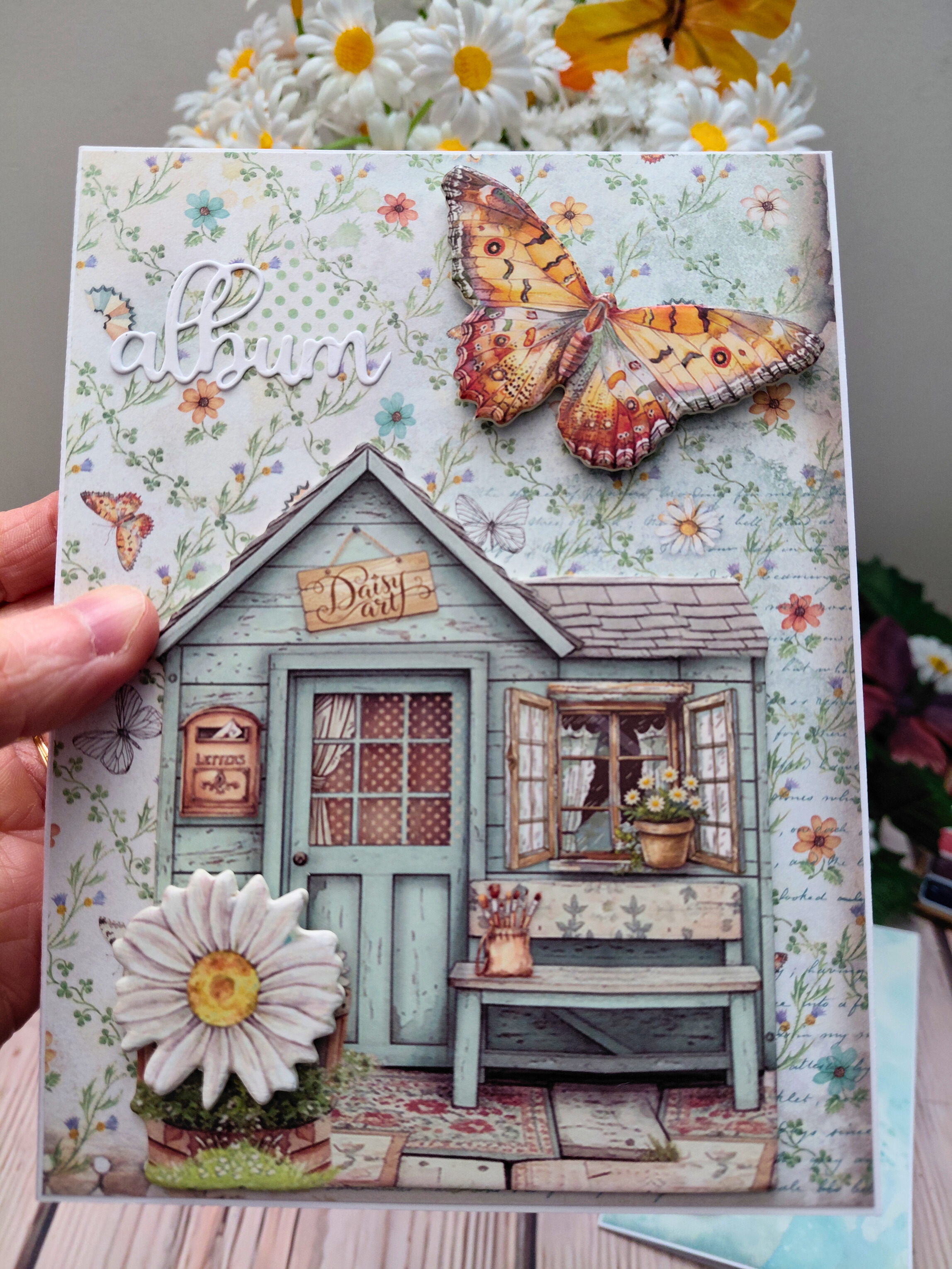 Mini Album Photos Accordéon "Daisy Art" - 11 photos minimum