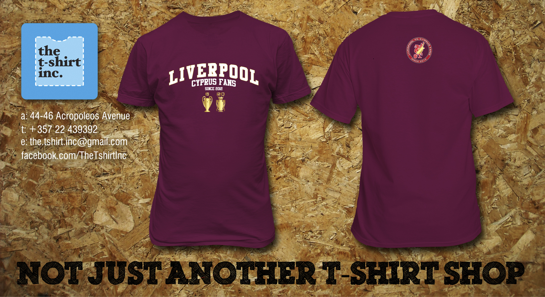 Trophies T-Shirt Burgundy colour