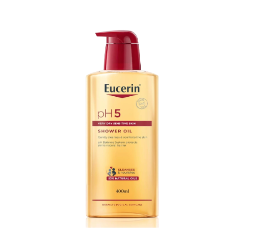 Eucerin pH5 Shower Oil Daily Body Cleanser with Natural Caring Oil 400ml