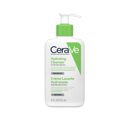 Cerave Hydrating Cleanser for Normal to Dry Skin with Hyaluronic Acid 236ml