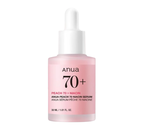 ANUA Peach 70 Niacinamide Serum, Lightweight Hydration for Dry Skin 30ml