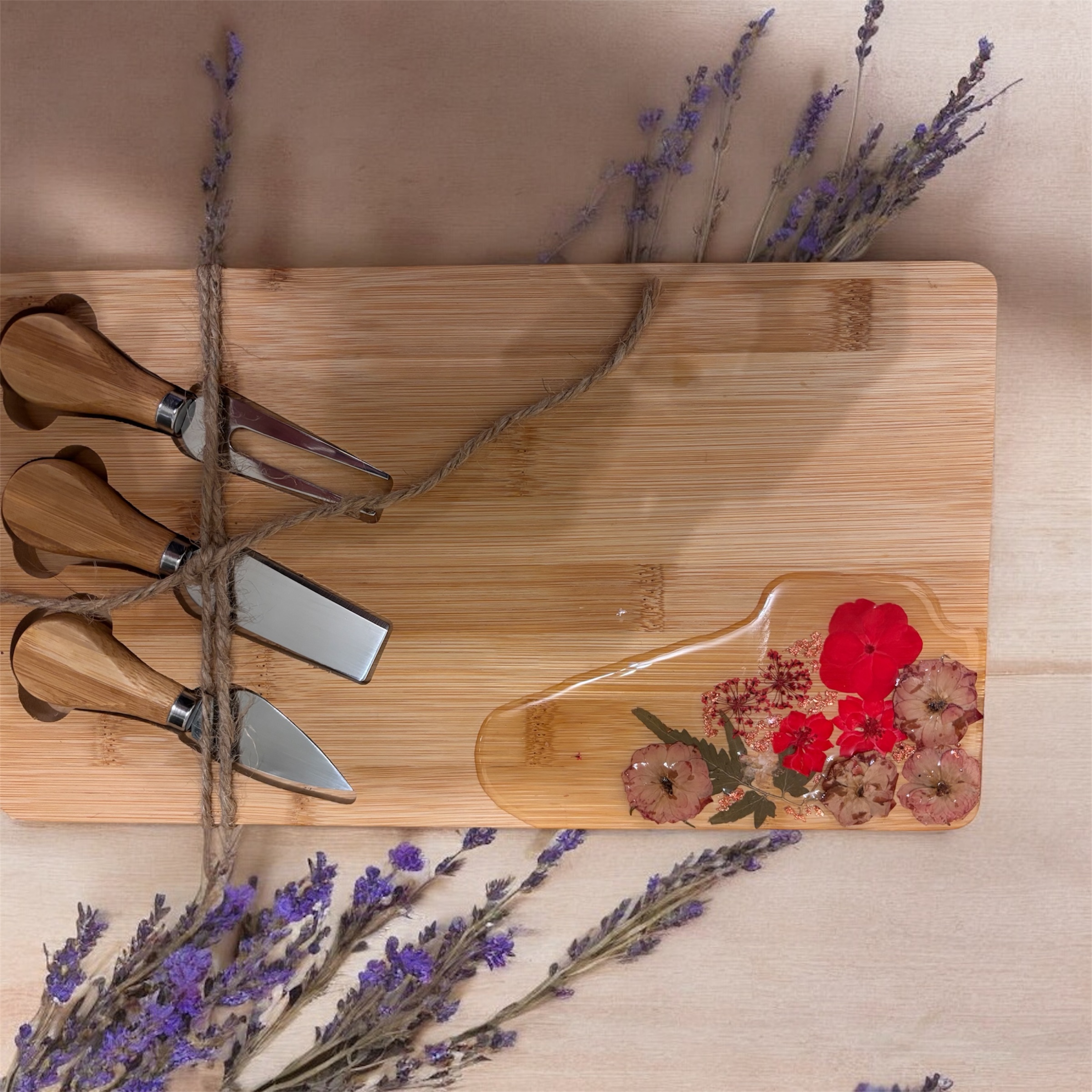 Decorative Cheese Board Set