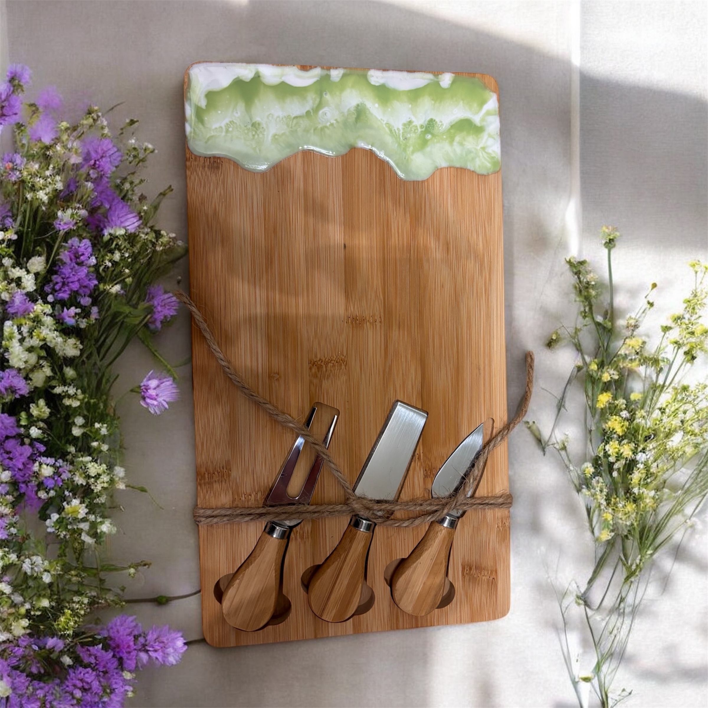 Decorative Cheese Board Set
