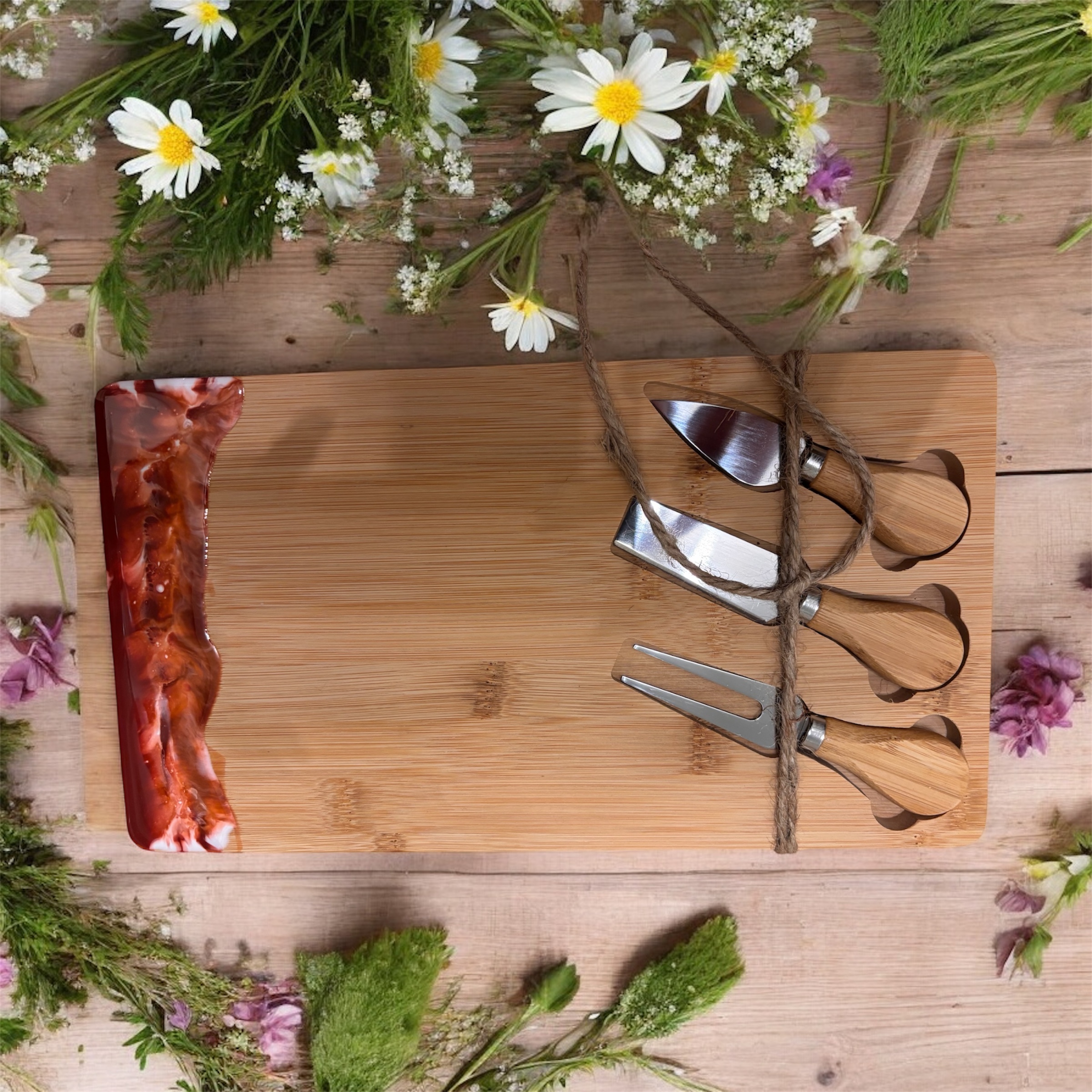 Decorative Cheese Board Set