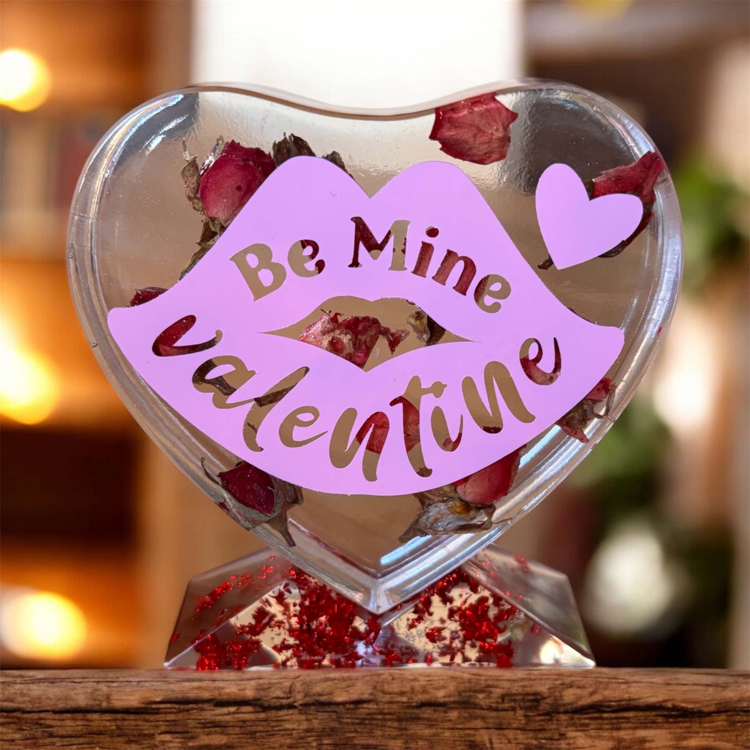 Valentine's Heart-Shaped Resin Gift