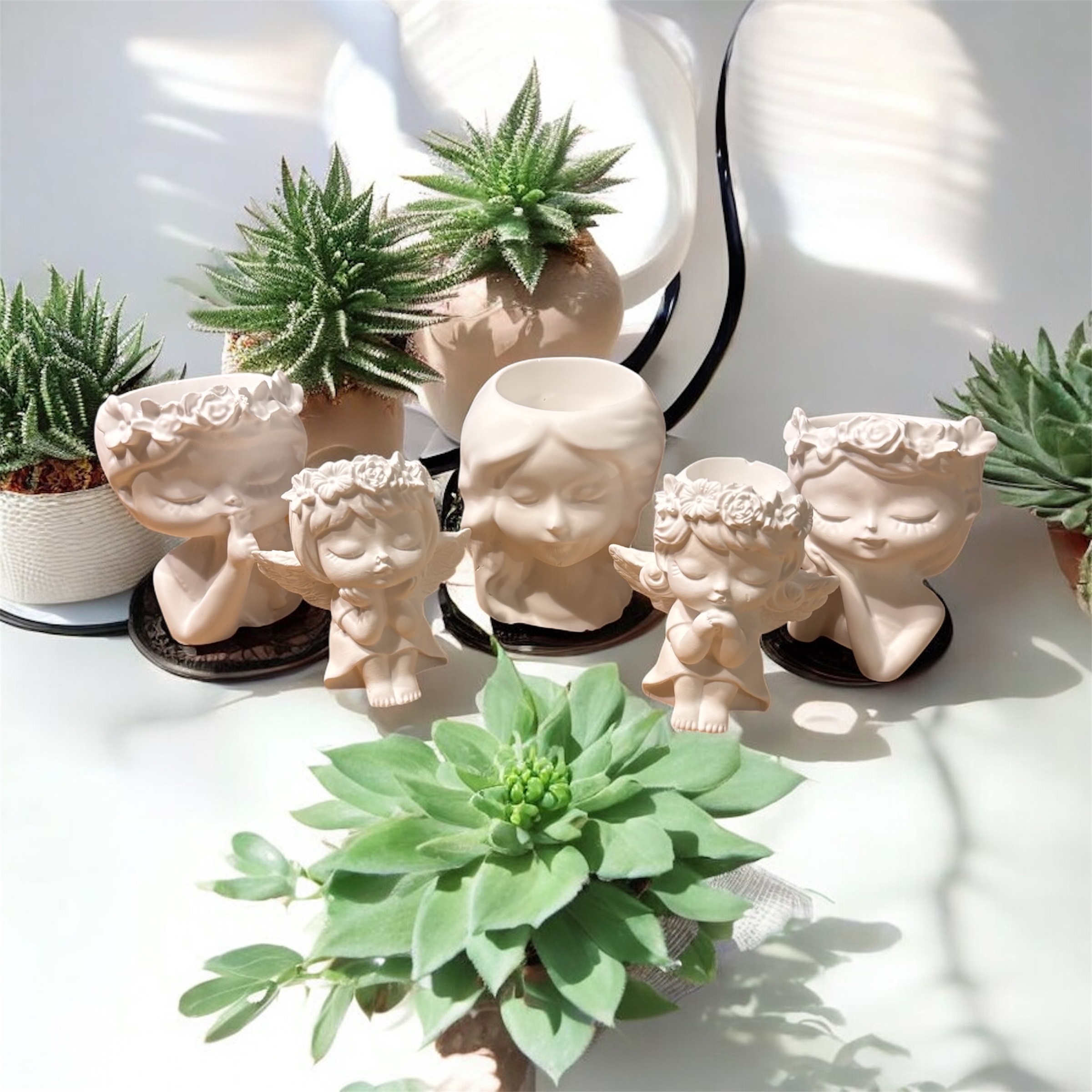Ceramic Angel Planters