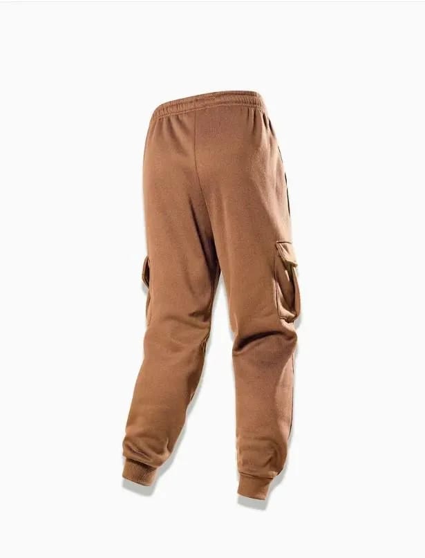 2 Pcs Men's Fleece Printed Zipper Track Suit