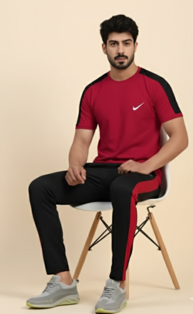 2 Pcs Men's Drifit Texture Track Suit