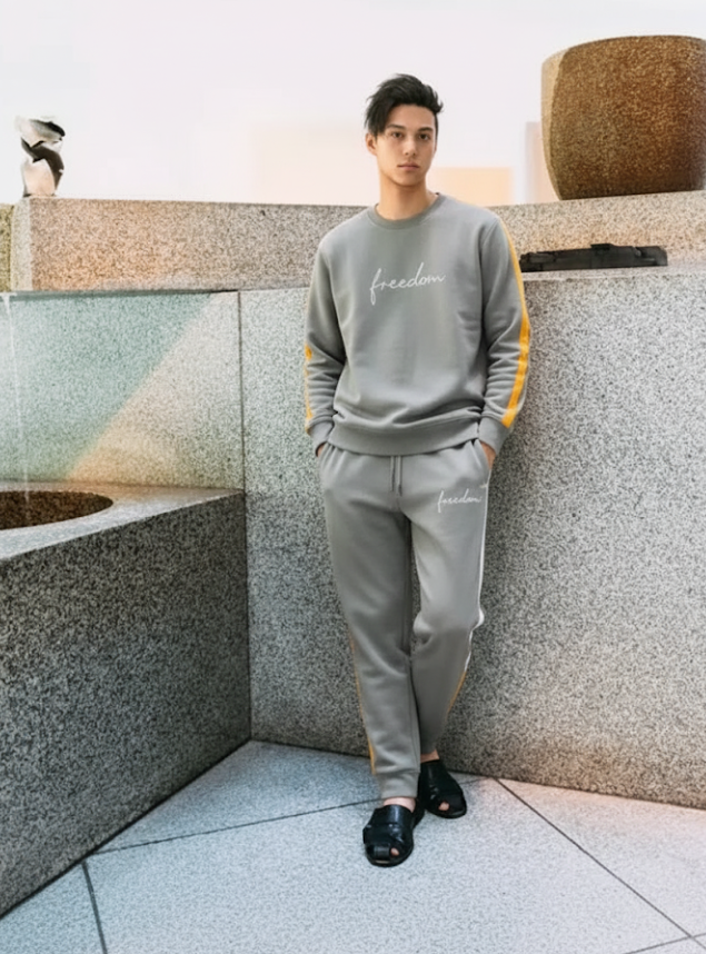 2 Pcs Men's Dri Fit Printed Track Suit