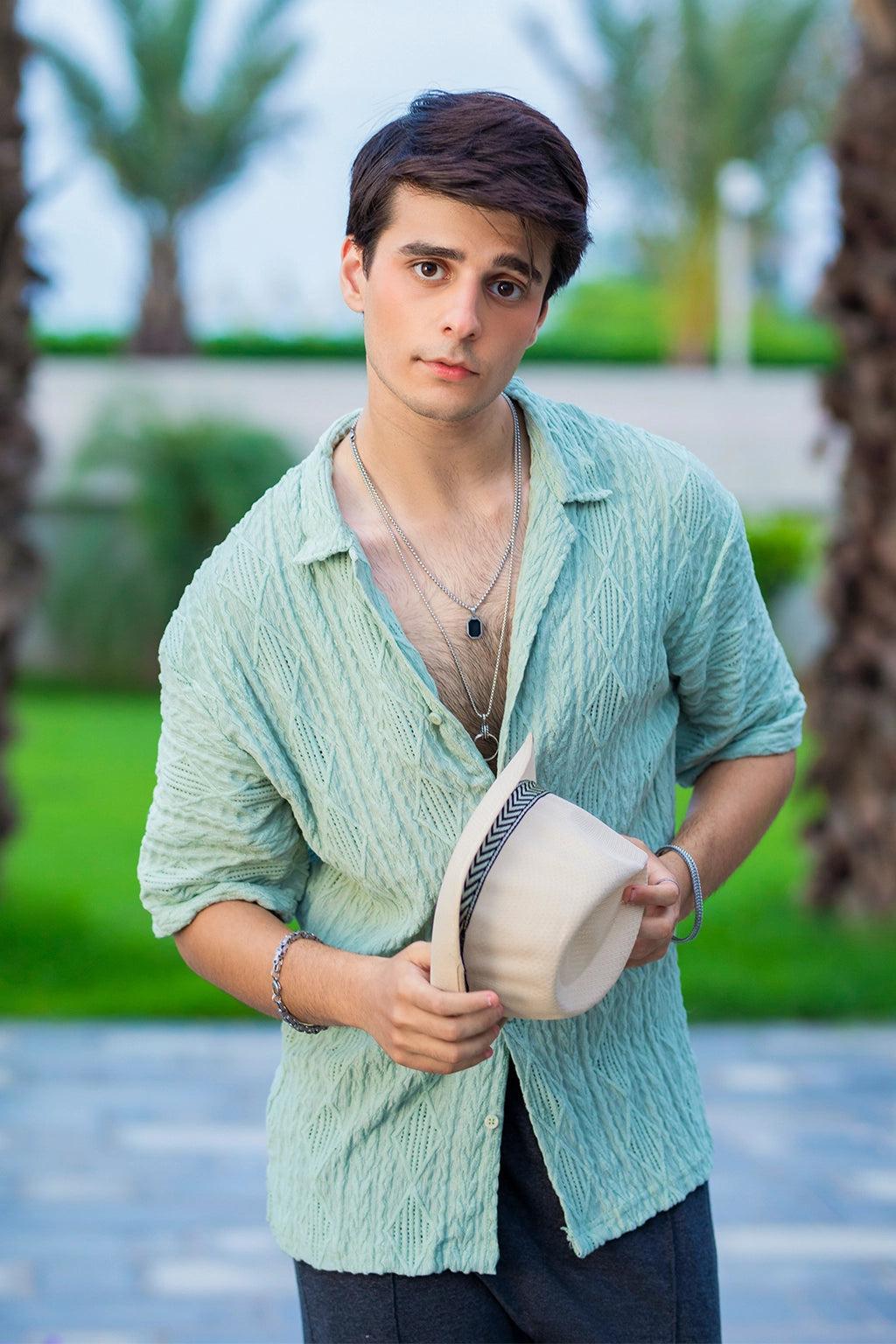 Sea Green Shirt - Classic Style for Timeless Appeal EW