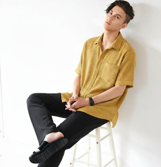 Cross-Border Shirt Men's Simple Pure Color Single-Breasted Lapel Shirt