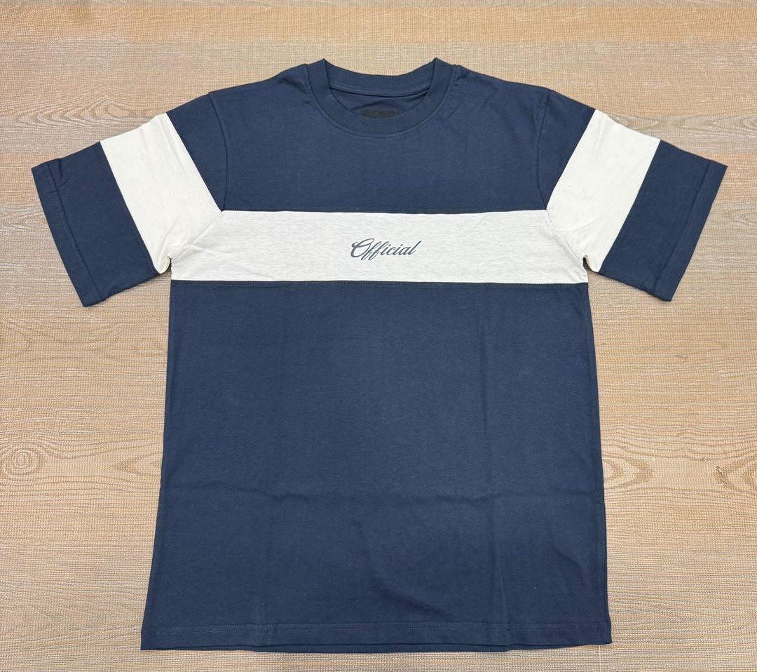 Men's Cotton Plain Navy Blue T-Shirt - 1 Pc