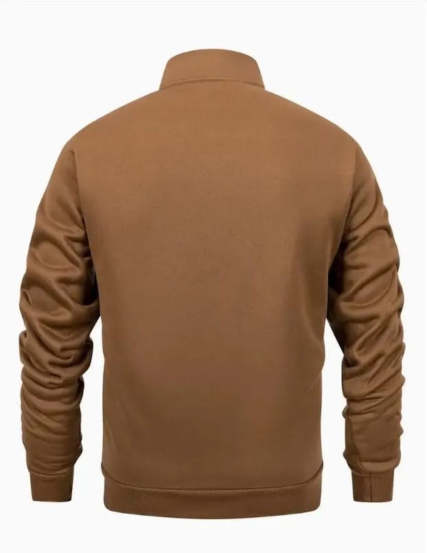 2 Pcs Men's Fleece Printed Zipper Track Suit