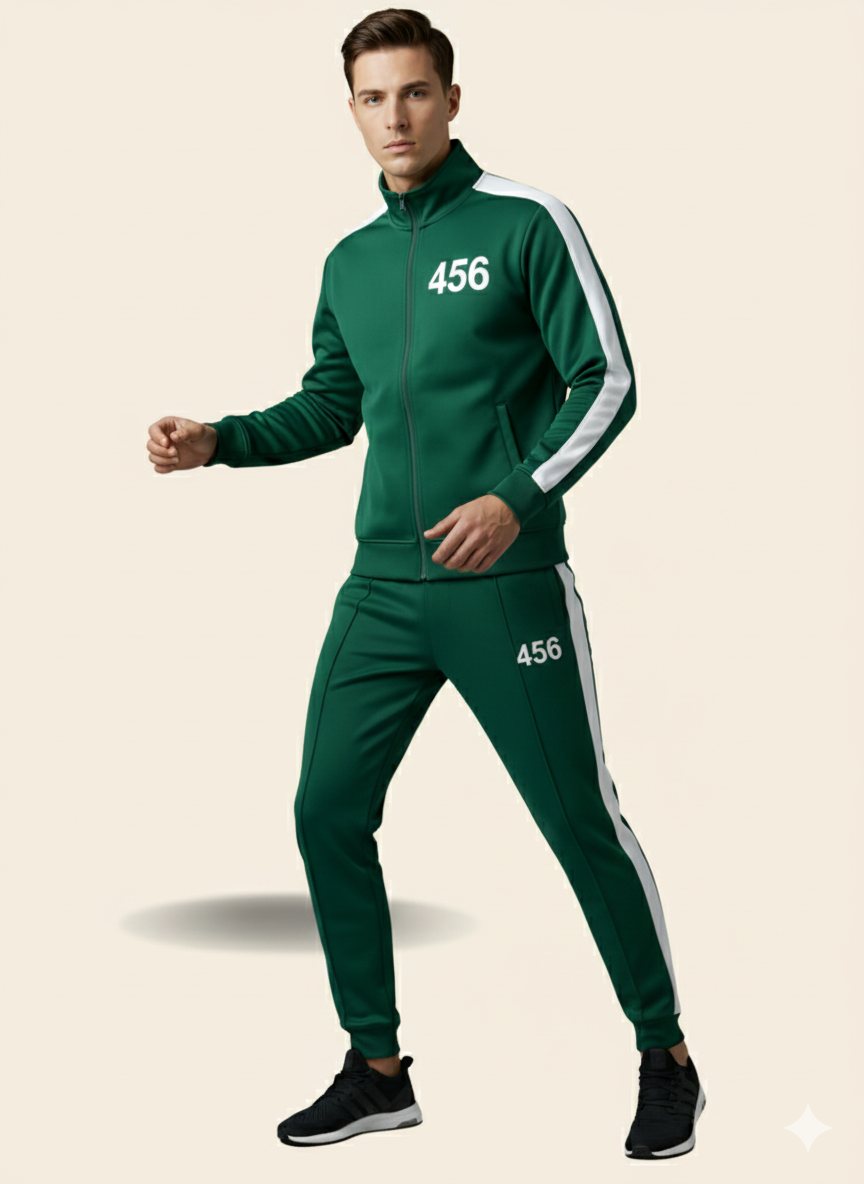 Premium Player 456 Green Tracksuit – Iconic Survival Series Cosplay & Athleisure Set
