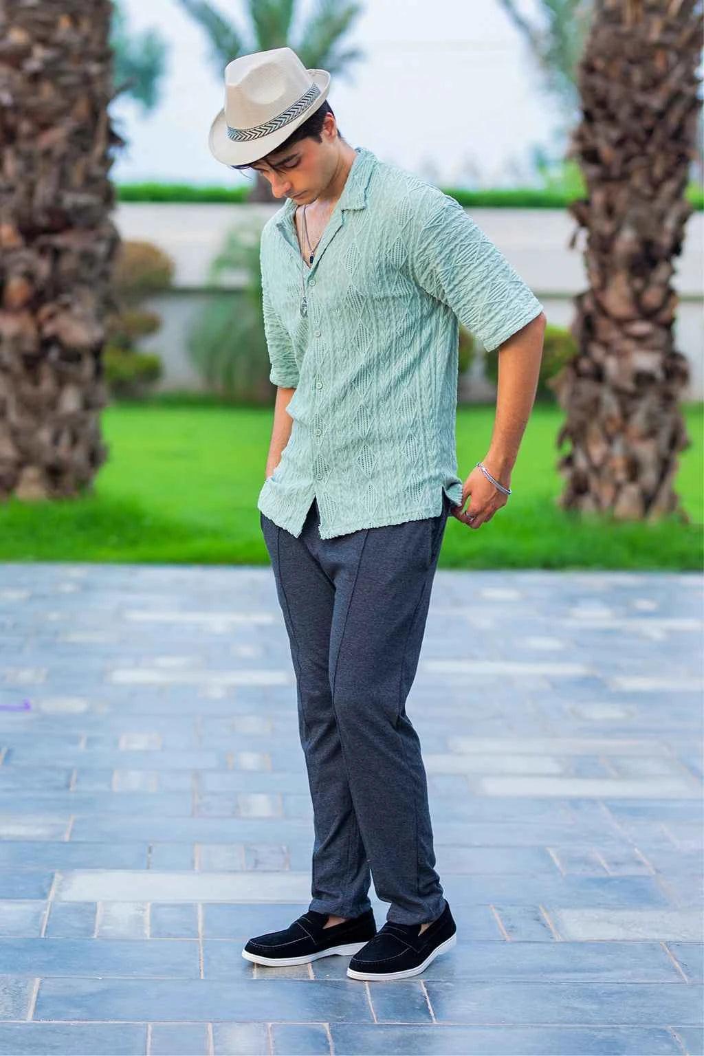 Sea Green Shirt - Classic Style for Timeless Appeal EW
