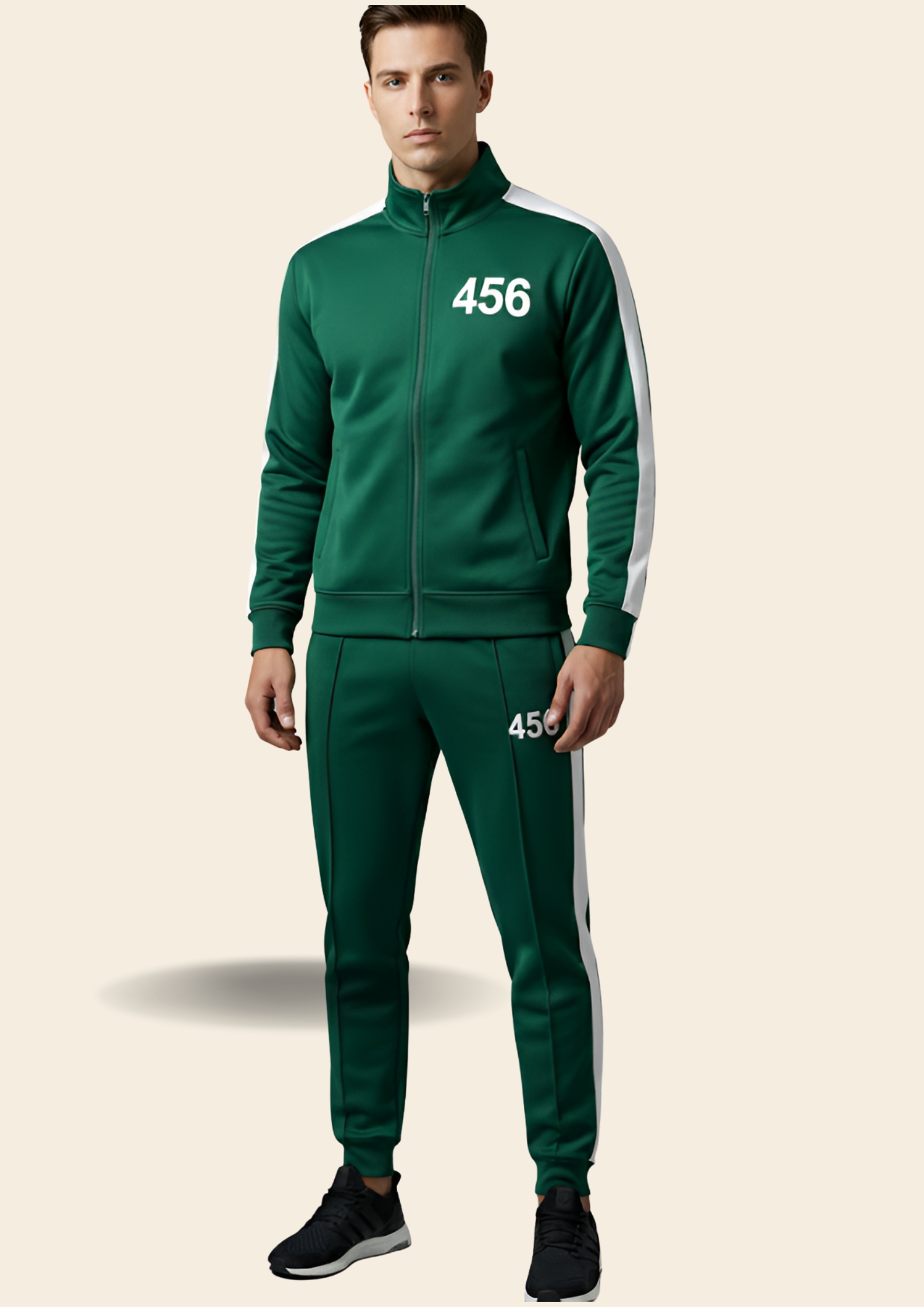Premium Player 456 Green Tracksuit – Iconic Survival Series Cosplay & Athleisure Set