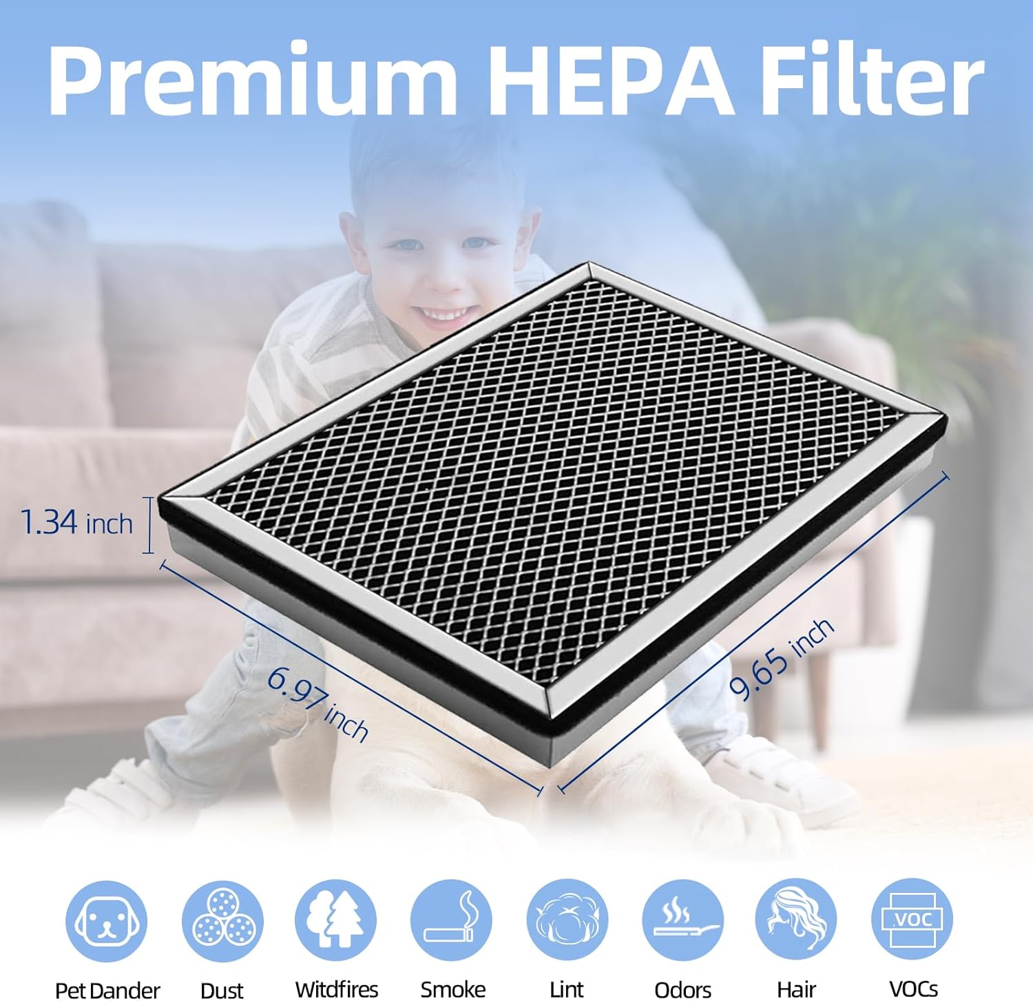25 Replacement Filter Compatible with MA 25 Air Purifier S1/W1/B1 Medify Air Purifier Filter Replacement 3-in-1 Activated Carbon Filters 4 Pack MA-25 Replacement Filters