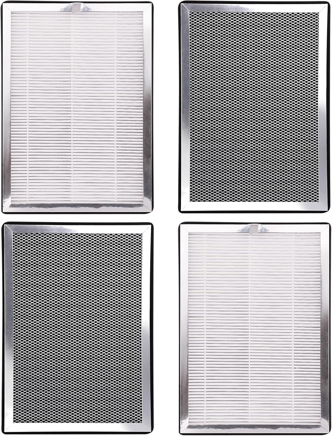4-Pack MA25 Replacement Filter Compatible with Modify Air Purifier MA-25 Series S1/B1/W1, 3-in-1 H13 Ture HEPA with Activated Carbon Pre-filter