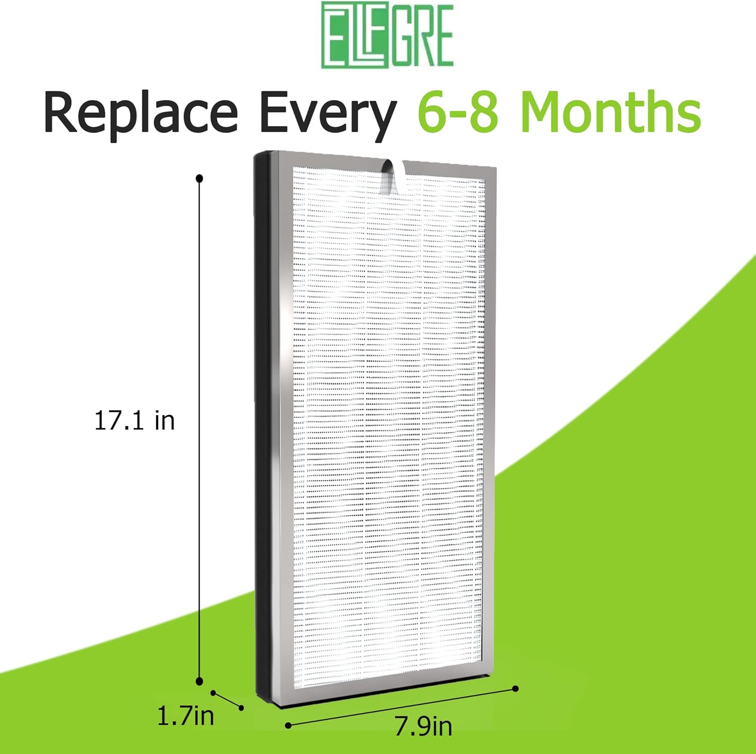 2-Pack Replacement Filter, Compatible with MA40 Air Purifier. EzLfGre 3-in-1 H13 True HEPA Filter, Compatible with Medify Air Air Purifier.