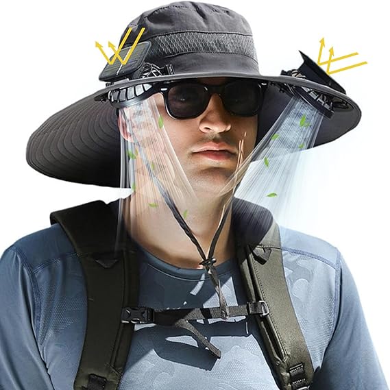 Sombreros de ventilador solar
