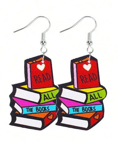 Read All the Books Earrings