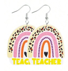 Teacher Rainbow Earrings