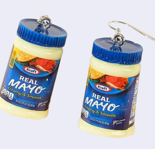 Kraft Real Mayo Jar Earrings