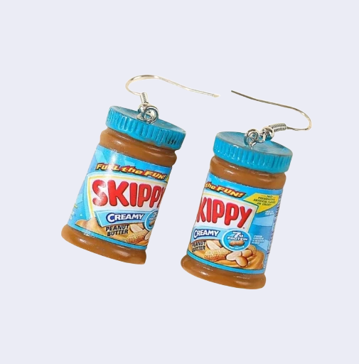 Skippy Peanut Butter Jar Earrings