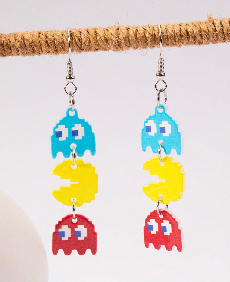 Retro Ghost Dangle Earrings