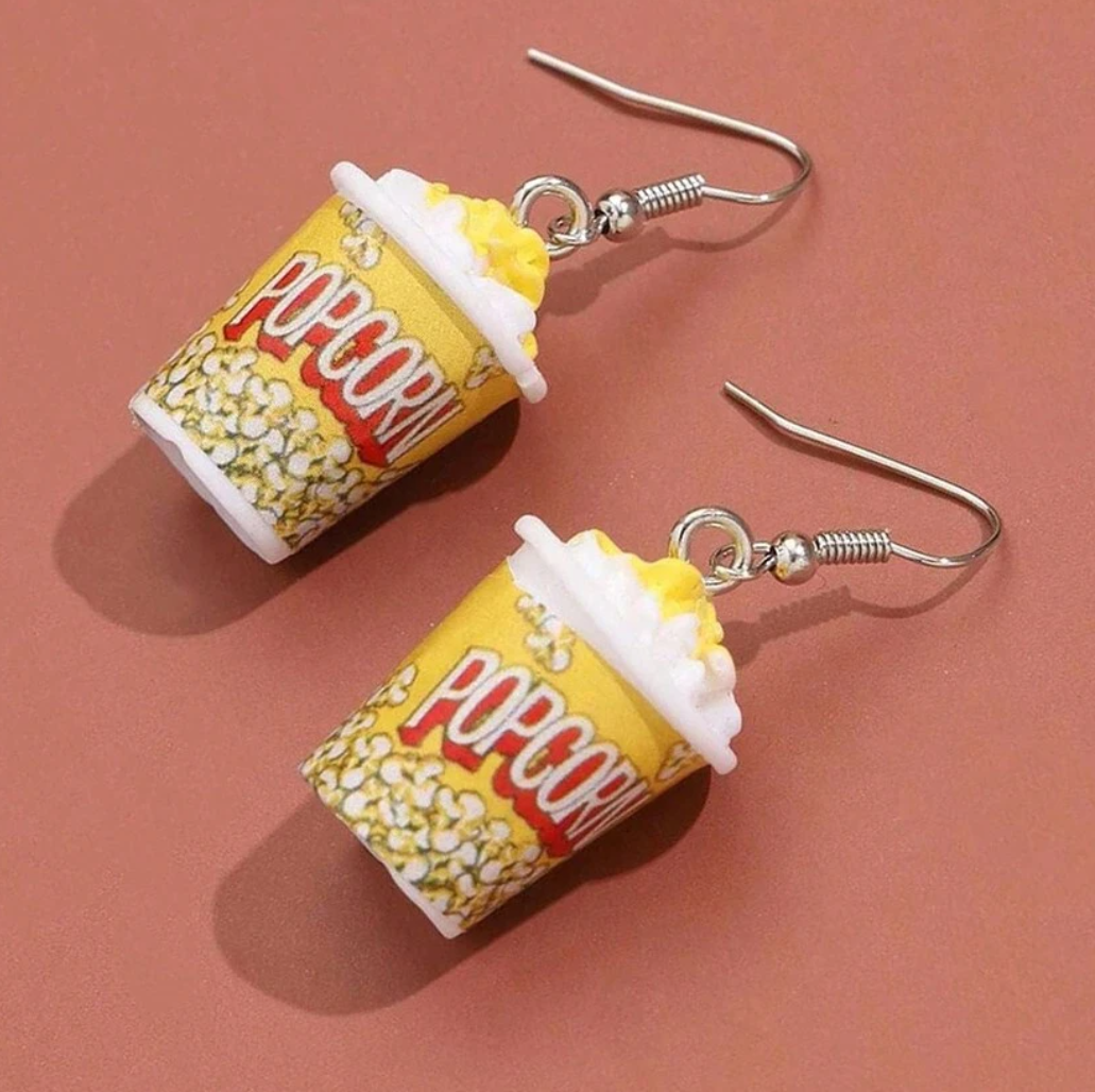 Popcorn Bucket Earrings