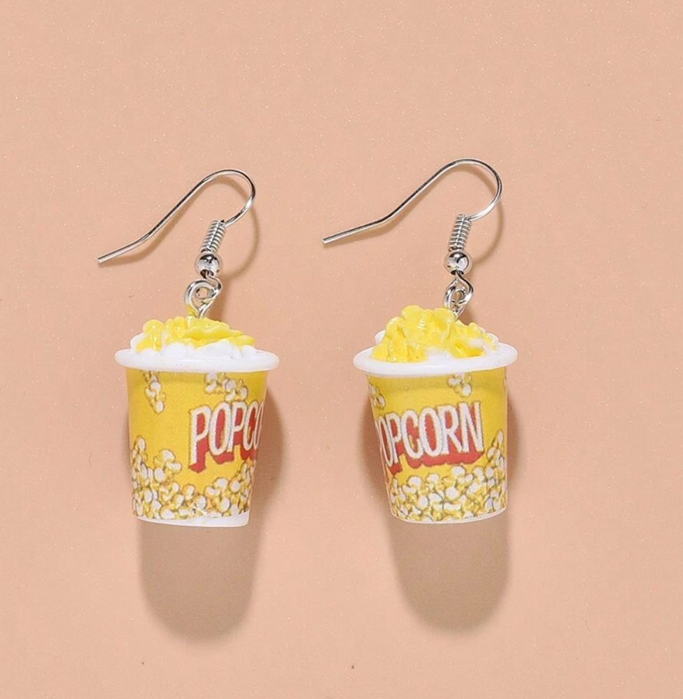 Popcorn Bucket Earrings