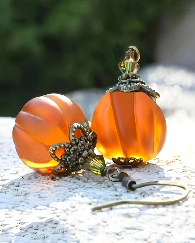 Vintage Pumpkin Earrings