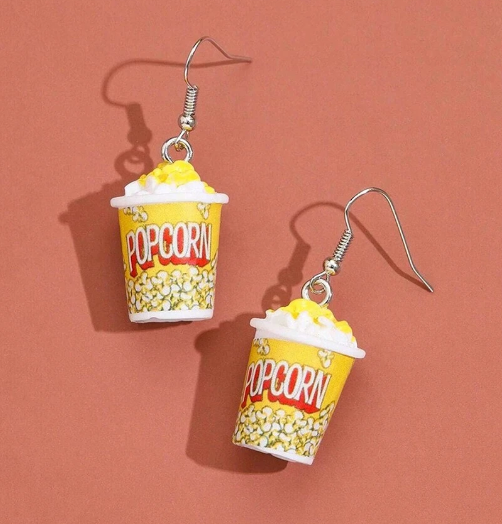 Popcorn Bucket Earrings