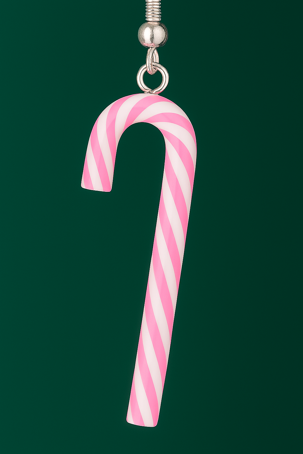 Candy cane earring