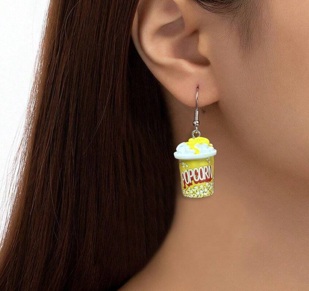 Popcorn Bucket Earrings